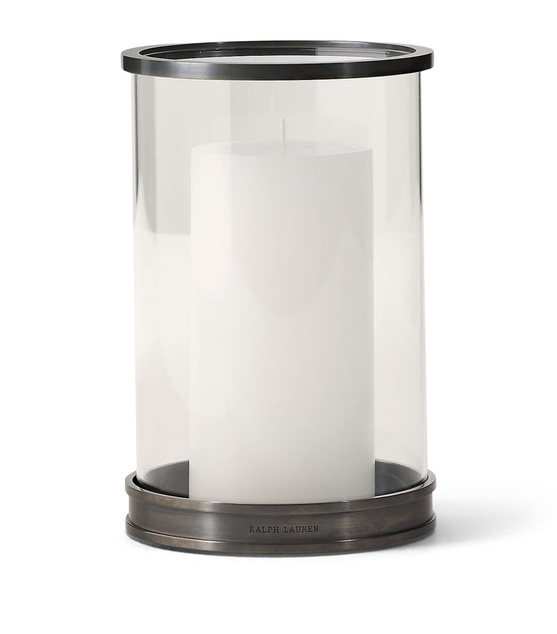 Ralph Lauren Home mini modern hurricane candle holder 19.5cm, imported from the UK