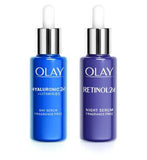 Olay New Year, New Dew with Hyaluronic Acid + Vitamin B5 Day and Retinol Night Serum GOODS Boots   