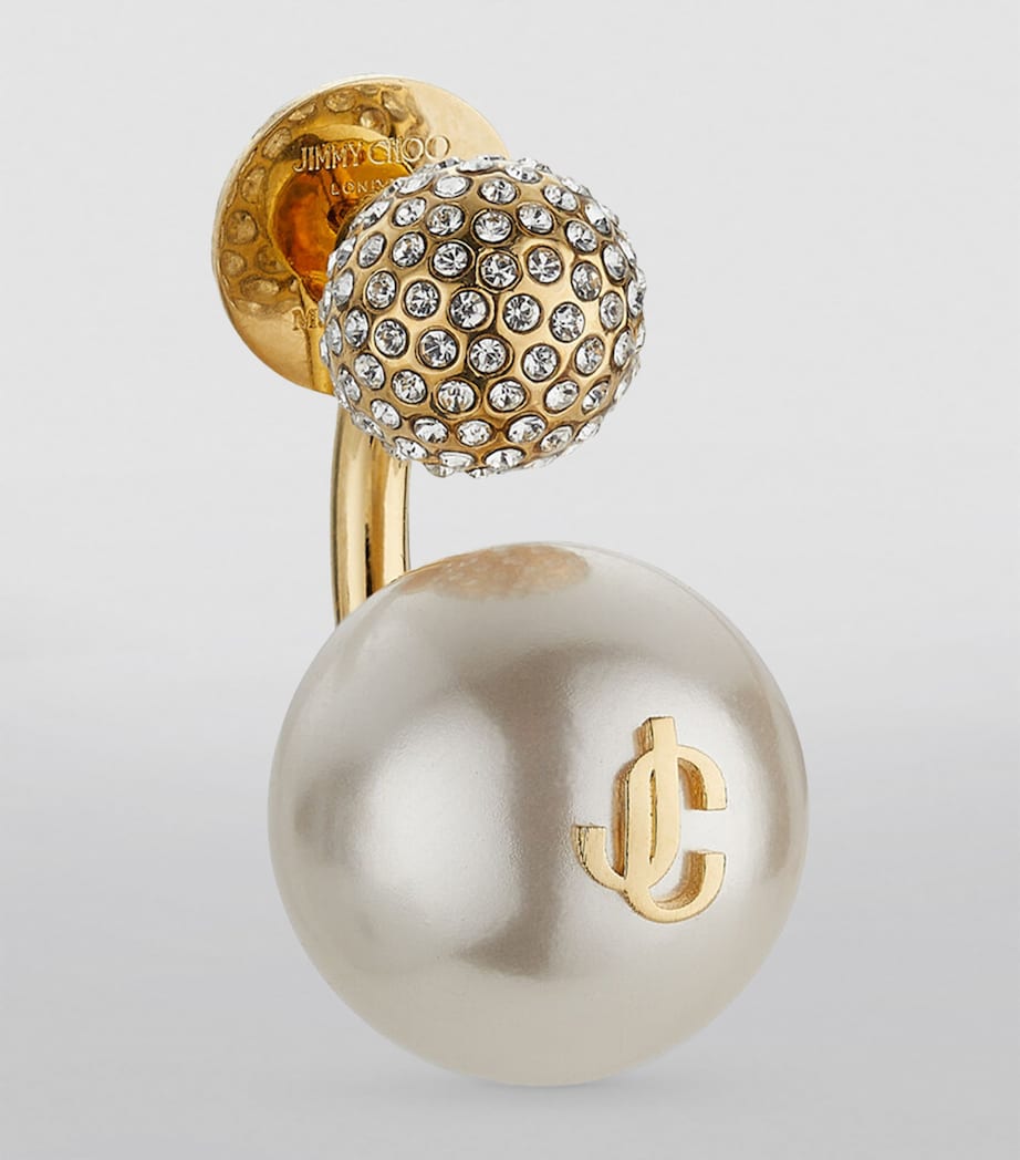 Jimmy Choo Auri single earring with crystals - British product