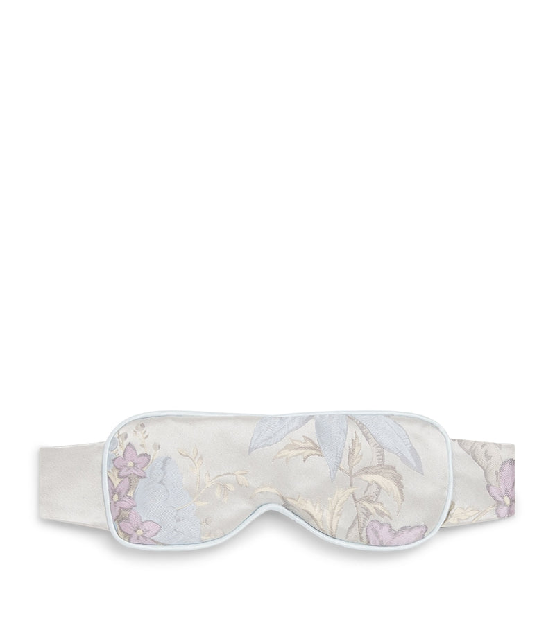 Daniel Hanson silk floral jacquard eye mask - British product