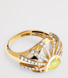 L'Atelier Nawbar Sun Dawn pinky ring, diamonds and citrine, imported from the UK