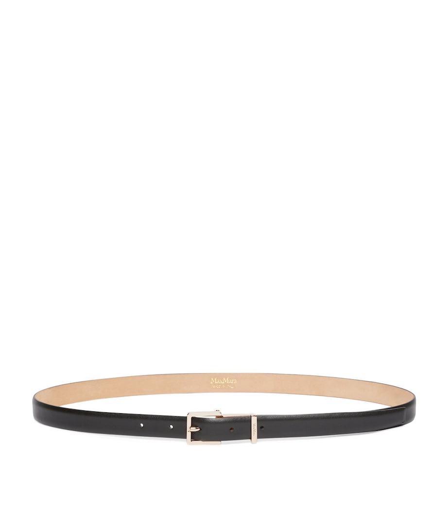 Max Mara leather slim belt 2cm, UK version