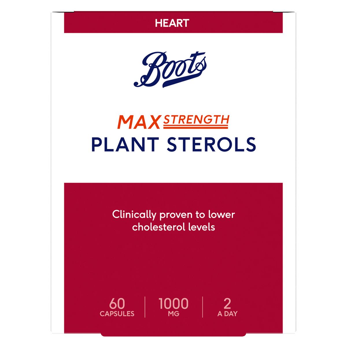 Boots Max Strength Plant Sterols Capsules 60s GOODS Boots   