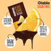 Diablo dark chocolate orange bar 75g pack of 6 (British brand)