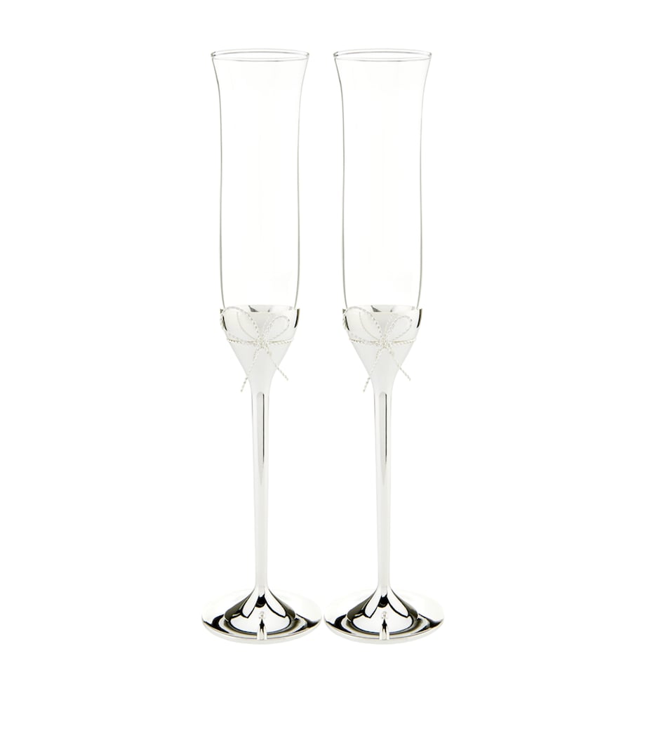 Wedgwood Love Knots Toasting Flutes Set of 2 (British brand)