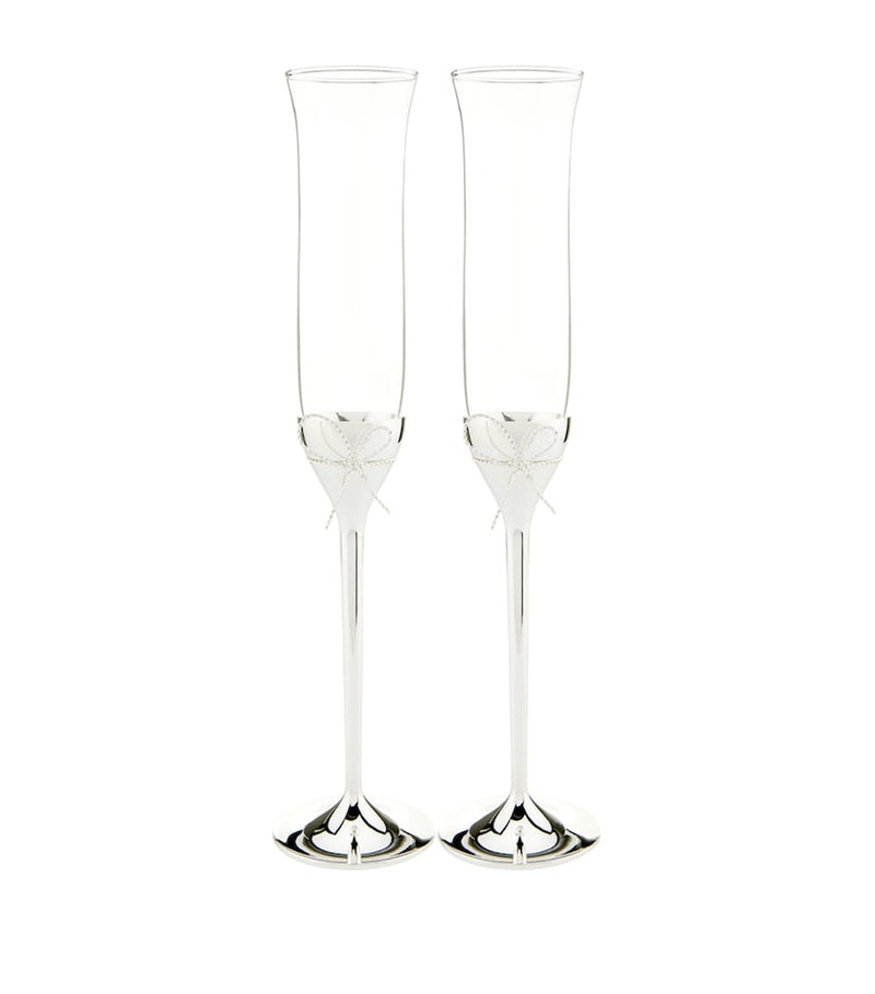 Wedgwood Love Knots Toasting Flutes Set of 2 (British brand)