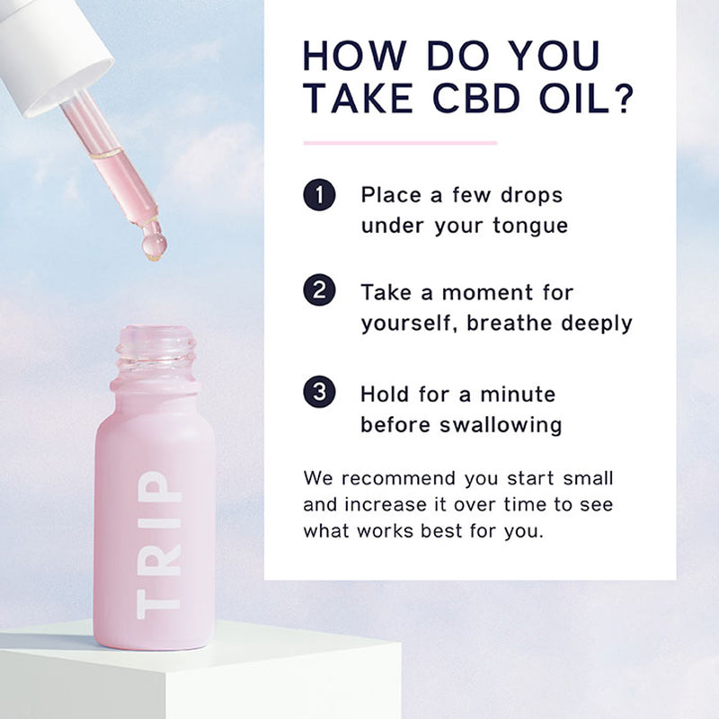 TRIP CBD oil Orange Blossom Chamomile 15ml (British brand)
