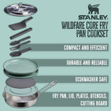 Stanley Wildfare Core Fry Pan Cookset 12-piece camping cookset (British brand)