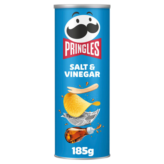 Pringles Salt & Vinegar Sharing Crisps 185g GOODS Sainsburys   