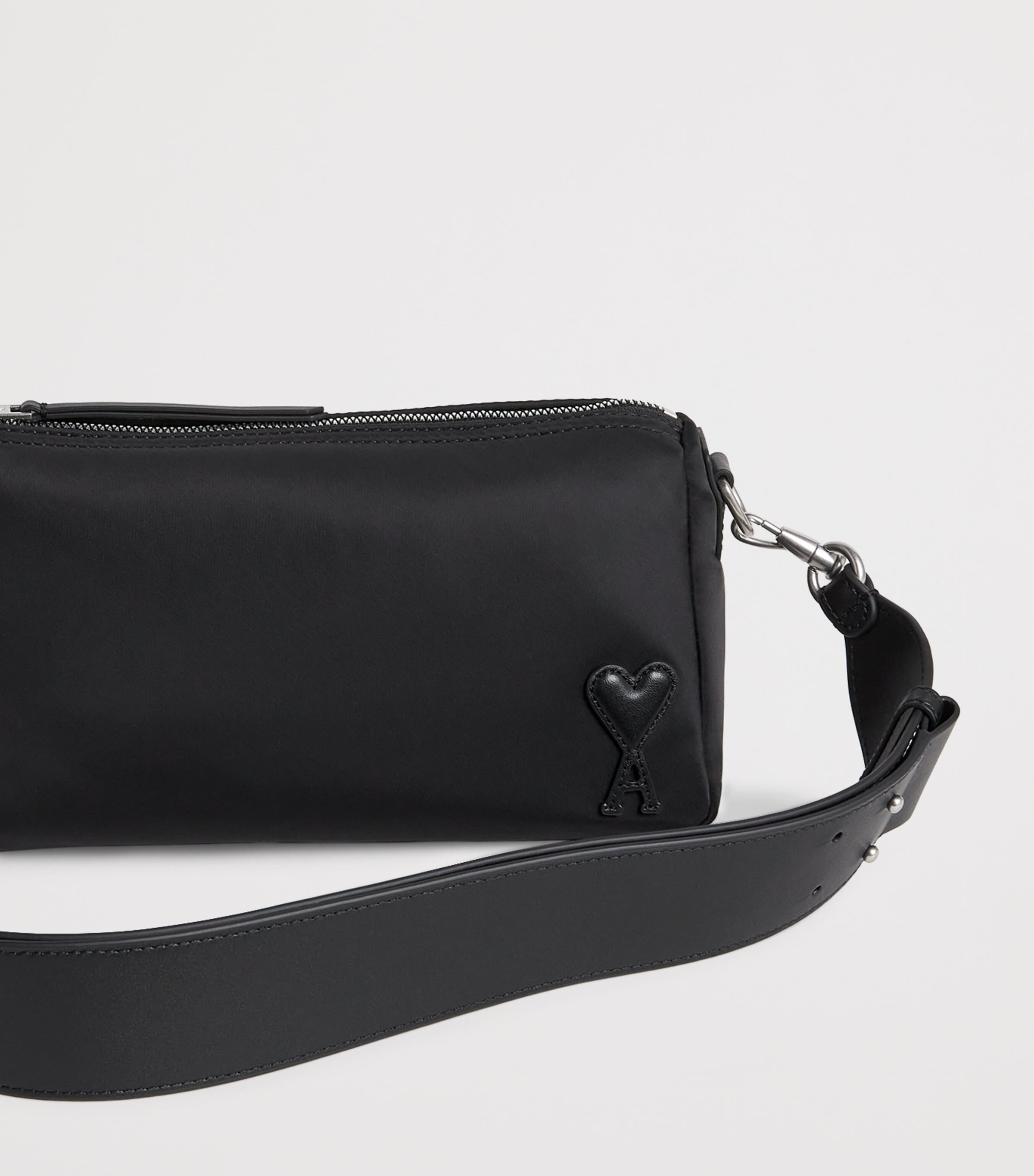 AMI Paris Canvas Marcel Messenger Bag H23cm W40cm D16cm, UK version