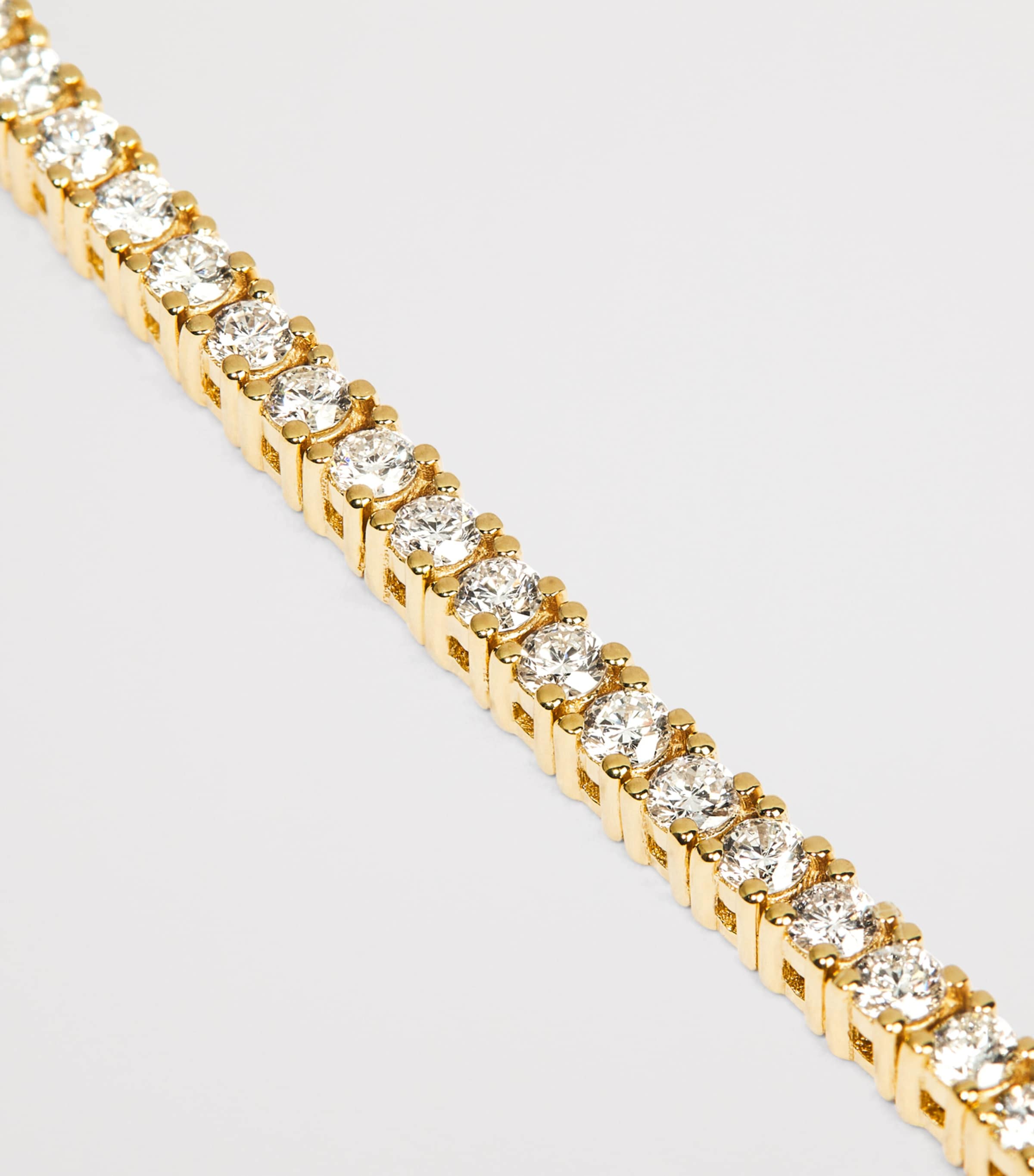 Harrods yellow gold and diamond tennis bracelet 2.00ct, UK version