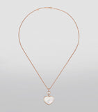 Chopard Happy Hearts pendant necklace rose gold mother-of-pearl diamond, imported from the UK