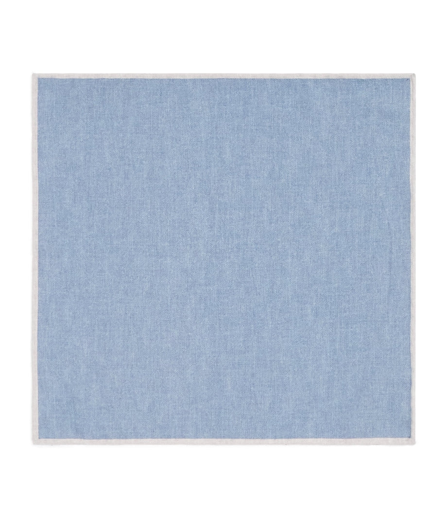 Eleventy pocket square wool-cotton 30cm x 30cm - British product