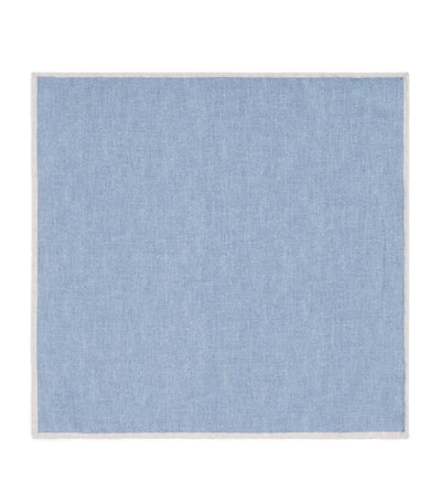 Harrods Eleventy Wool-Cotton Pocket Square 30cm x 30cm- Buy online at McGrocer