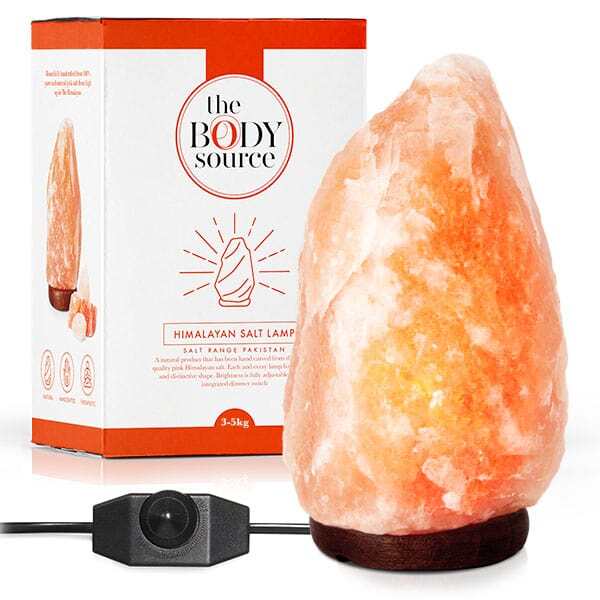 Body Source Himalayan salt lamp hand-carved 3-5kg, imported from the UK