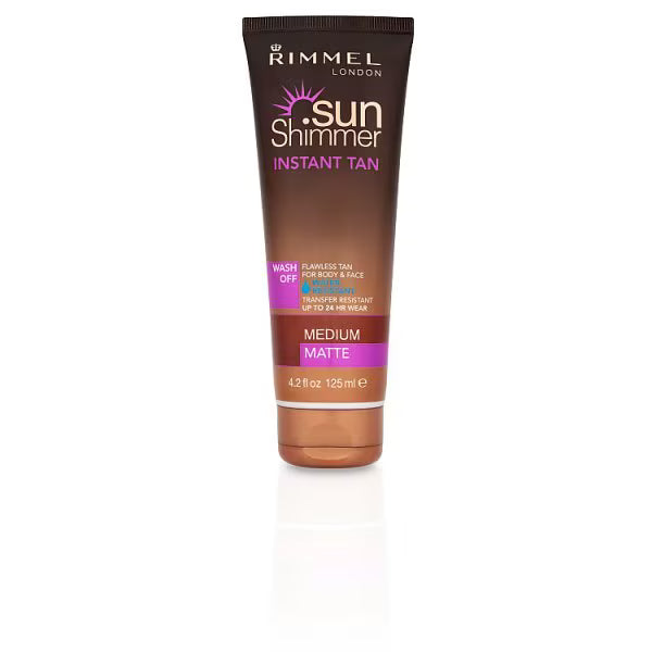 Rimmel Instant Tan Medium Matte 125ml, imported from the UK