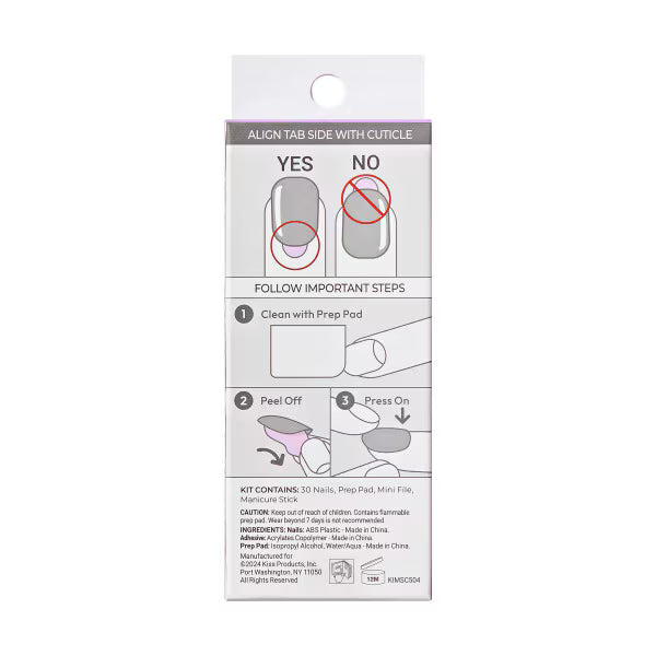Kiss Impress Heroic French Manicure Press-On Nails (British brand)