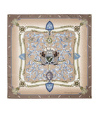 Aspinal of London silk scarf signature printed 90cm (British brand)
