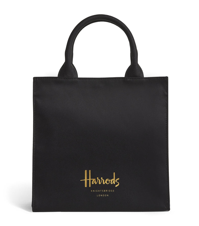 Harrods small cotton logo tote bag, UK version