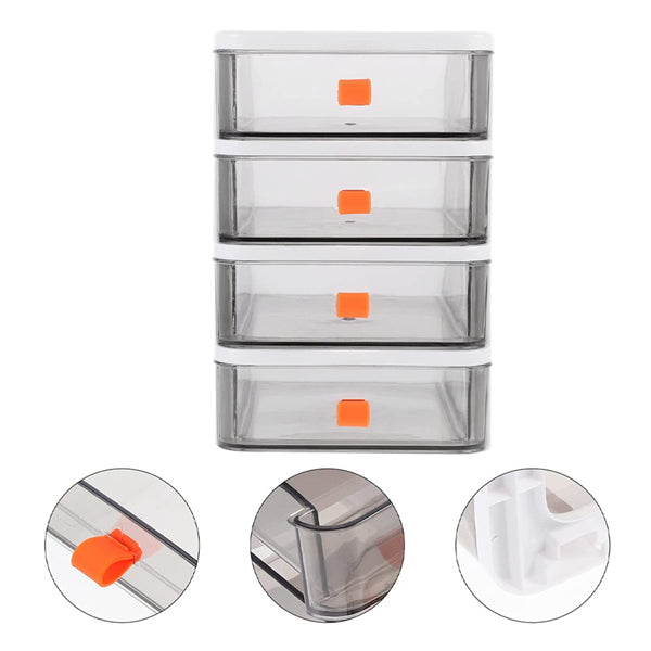 Livingandhome drawer-style storage box four drawers (British brand)