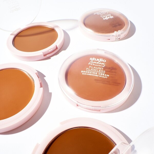 Studio London Flaunt Flawless Cream Bronzer 4 Sun-Drenched GOODS Superdrug   