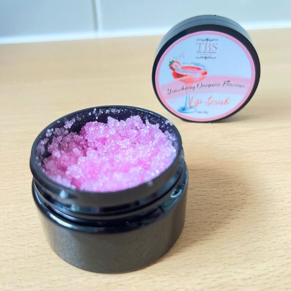 TBS Strawberry Daiquiri lip scrub (British brand)