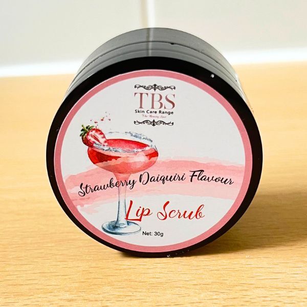TBS Strawberry Daiquiri lip scrub (British brand)