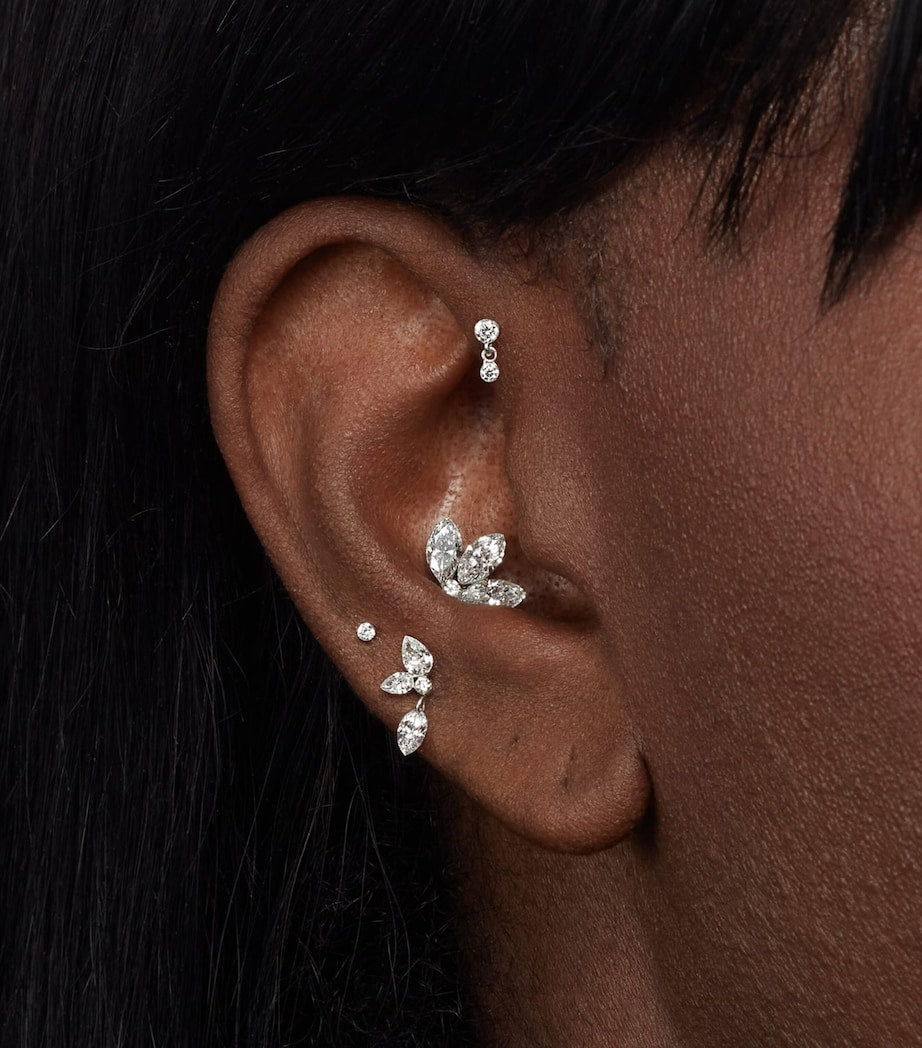 Maria Tash Grand Marquise Pear Diamond Echo earring 10.5mm Direction B, UK version
