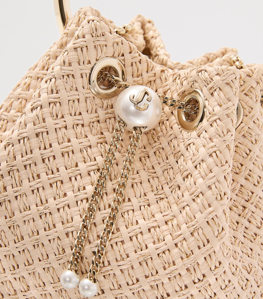Jimmy Choo Raffia Bon Bon top-handle bag - British product