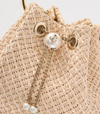 Jimmy Choo Raffia Bon Bon top-handle bag - British product