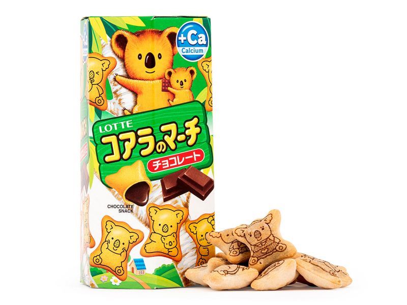 Lotte Koala's March chocolate biscuits - British product