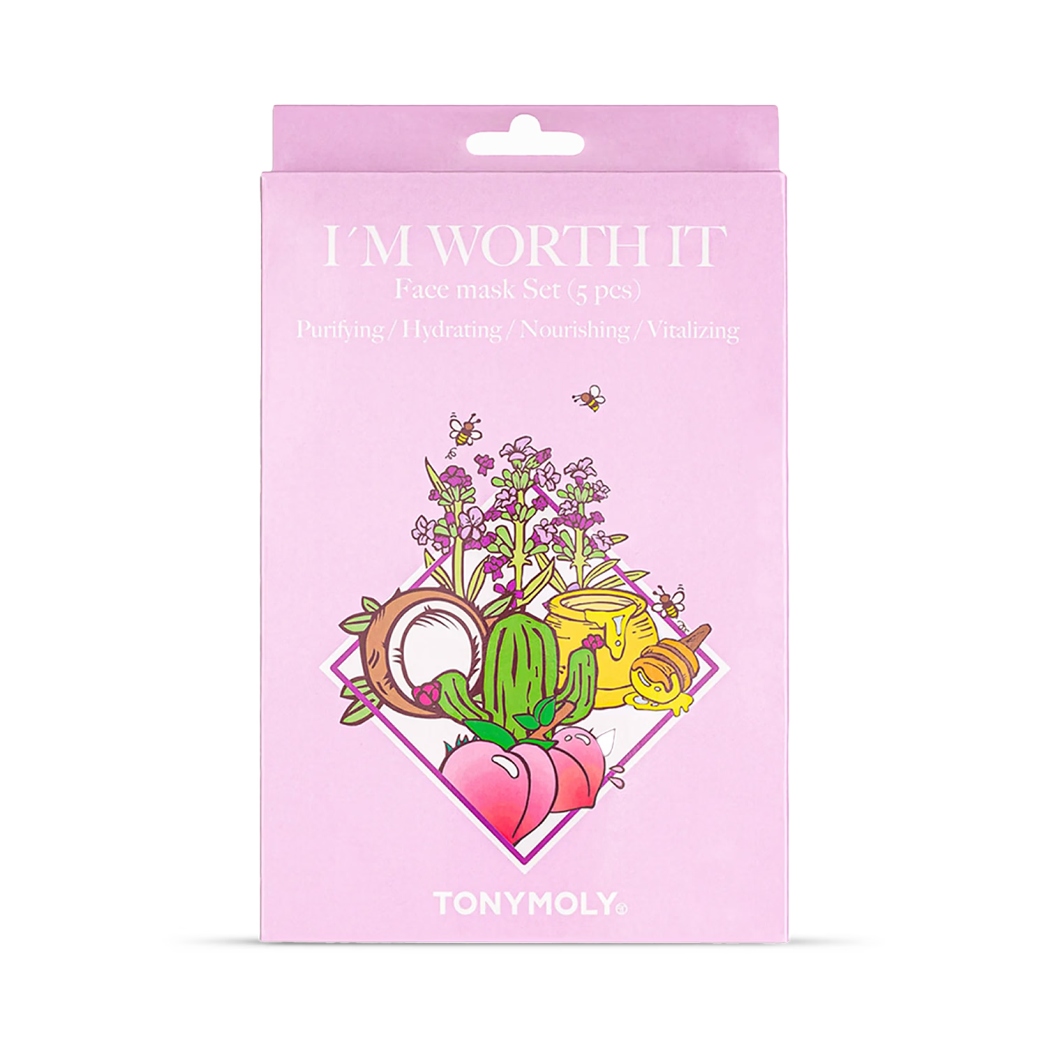 Tonymoly Im Worth It face mask set 5 sheets, UK version