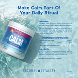 Natural Vitality magnesium drink mix raspberry lemon 200g, UK version