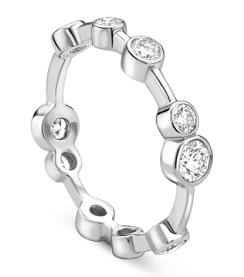 Boodles platinum diamond full-hoop ring 4.5mm - British product