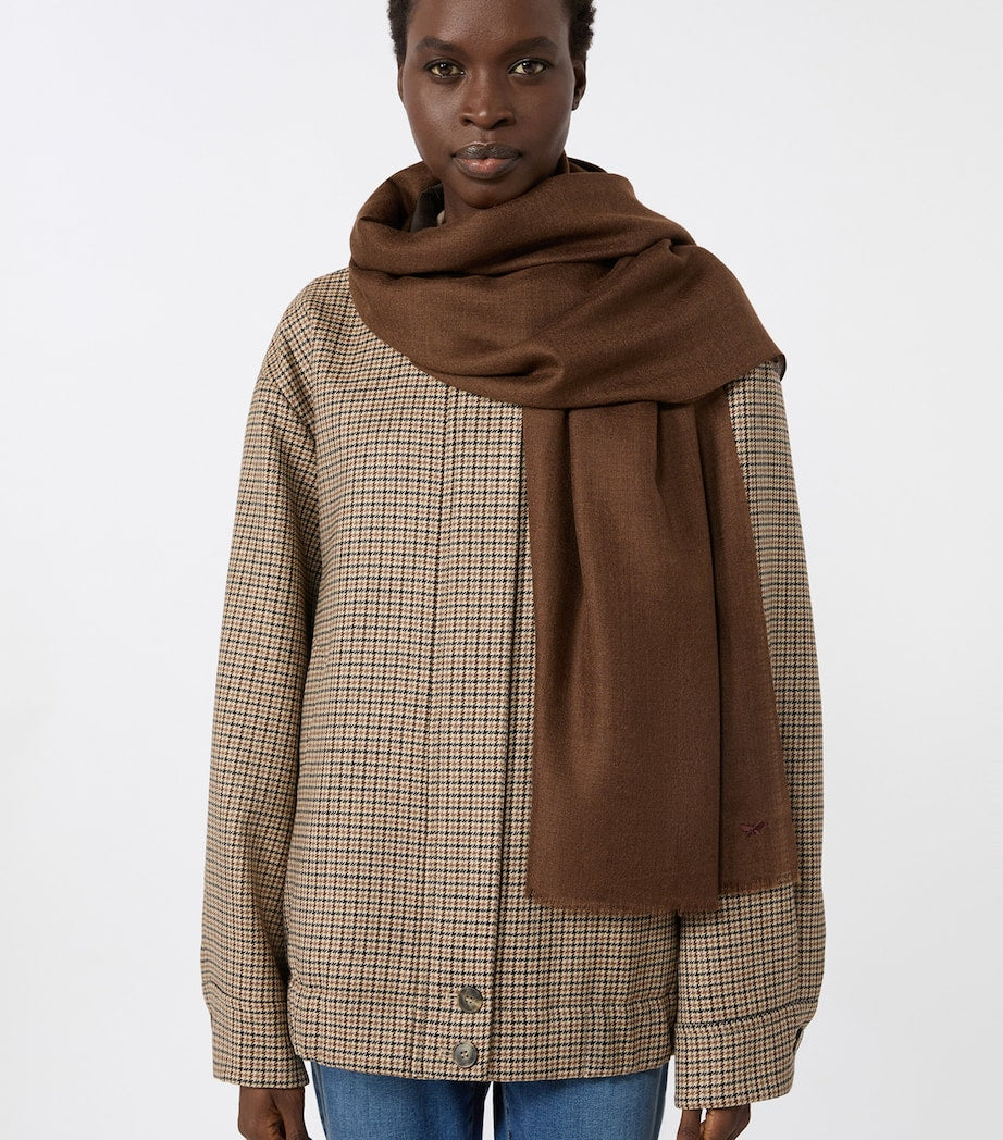 Weekend Max Mara cashmere-silk fringe scarf, imported from the UK