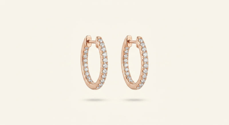 Cartier Juste un Clou diamond earrings 18ct rose gold - British product