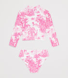 MARIE RAXEVSKY jungle print crop top bikini children's swimwear set (2-12 years), imported from the UK