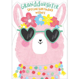 Granddaughter Llama Birthday Card Miscellaneous M&S   