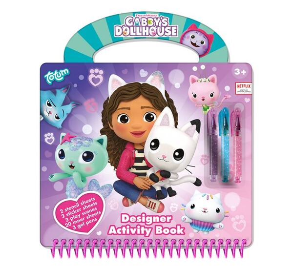 Totum Gabby's Dollhouse Designer Activity Book, UK version