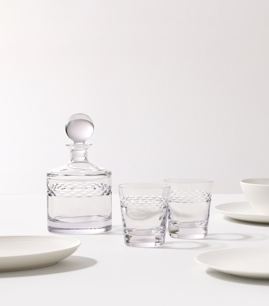 Wedgwood Crystal Neo decanter and tumbler set (British brand)