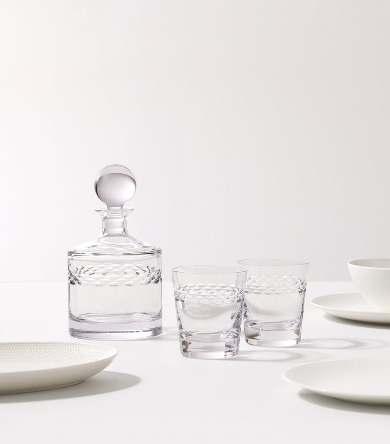 Wedgwood Crystal Neo decanter and tumbler set (British brand)