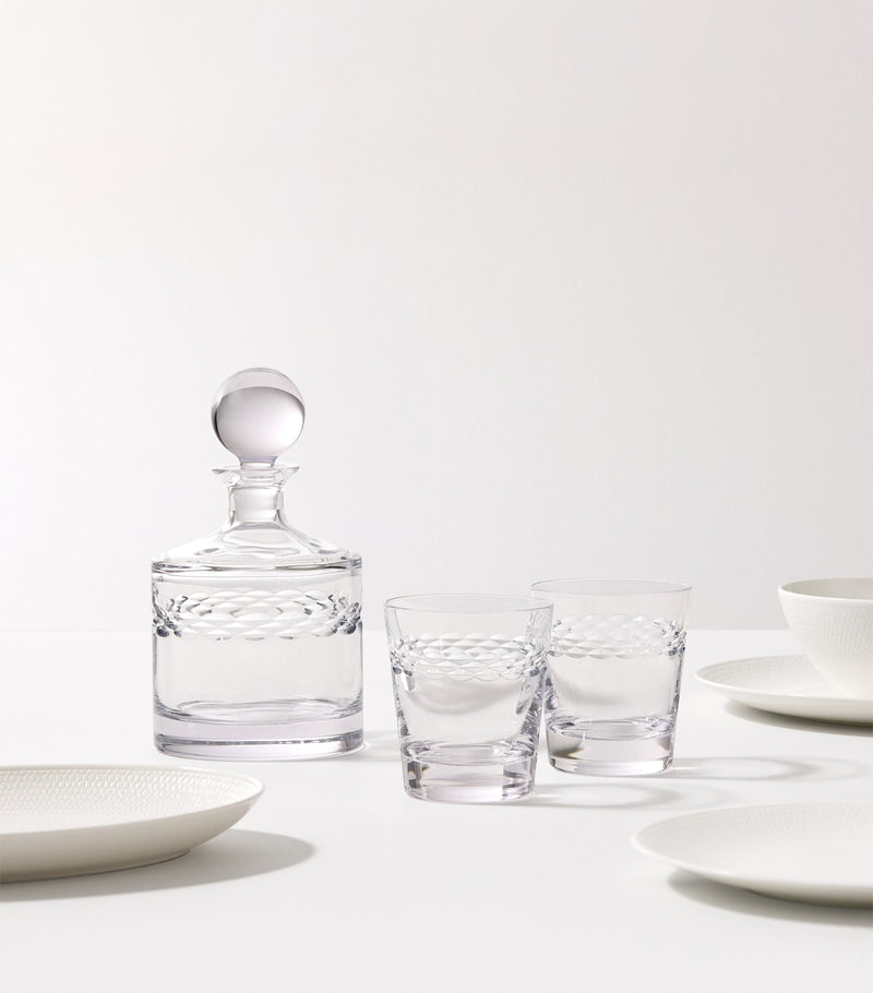 Wedgwood Crystal Neo decanter and tumbler set (British brand)