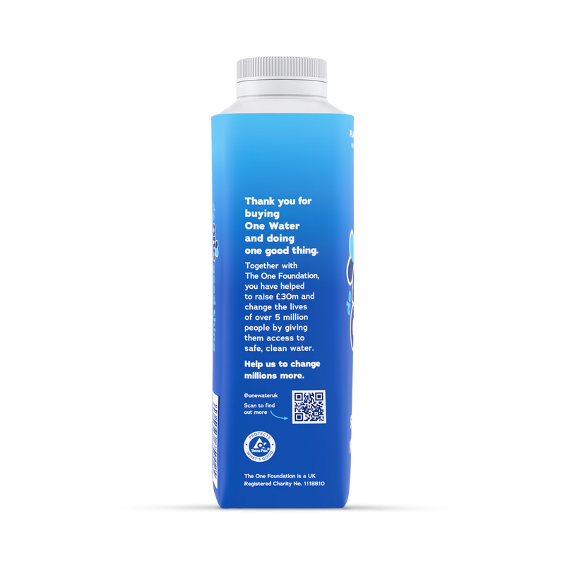 One Water still water 500ml, imported from the UK