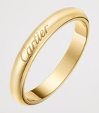 Cartier C de Cartier 18kt yellow gold wedding ring 3mm (British brand)