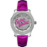 Marc Ecko Purple Ladies Watch with leather strap, imported from the UK