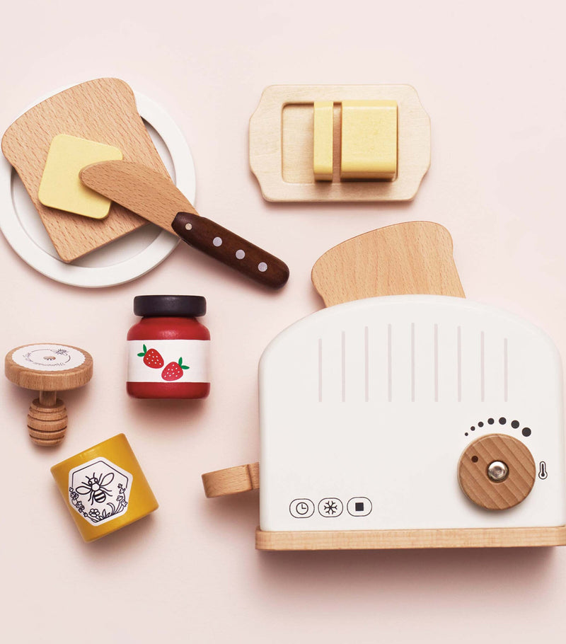 Le Toy Van wooden toaster playset, UK version