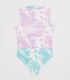 Marie Raxevsky children's printed collared swimsuit 2-12 years, imported from the UK