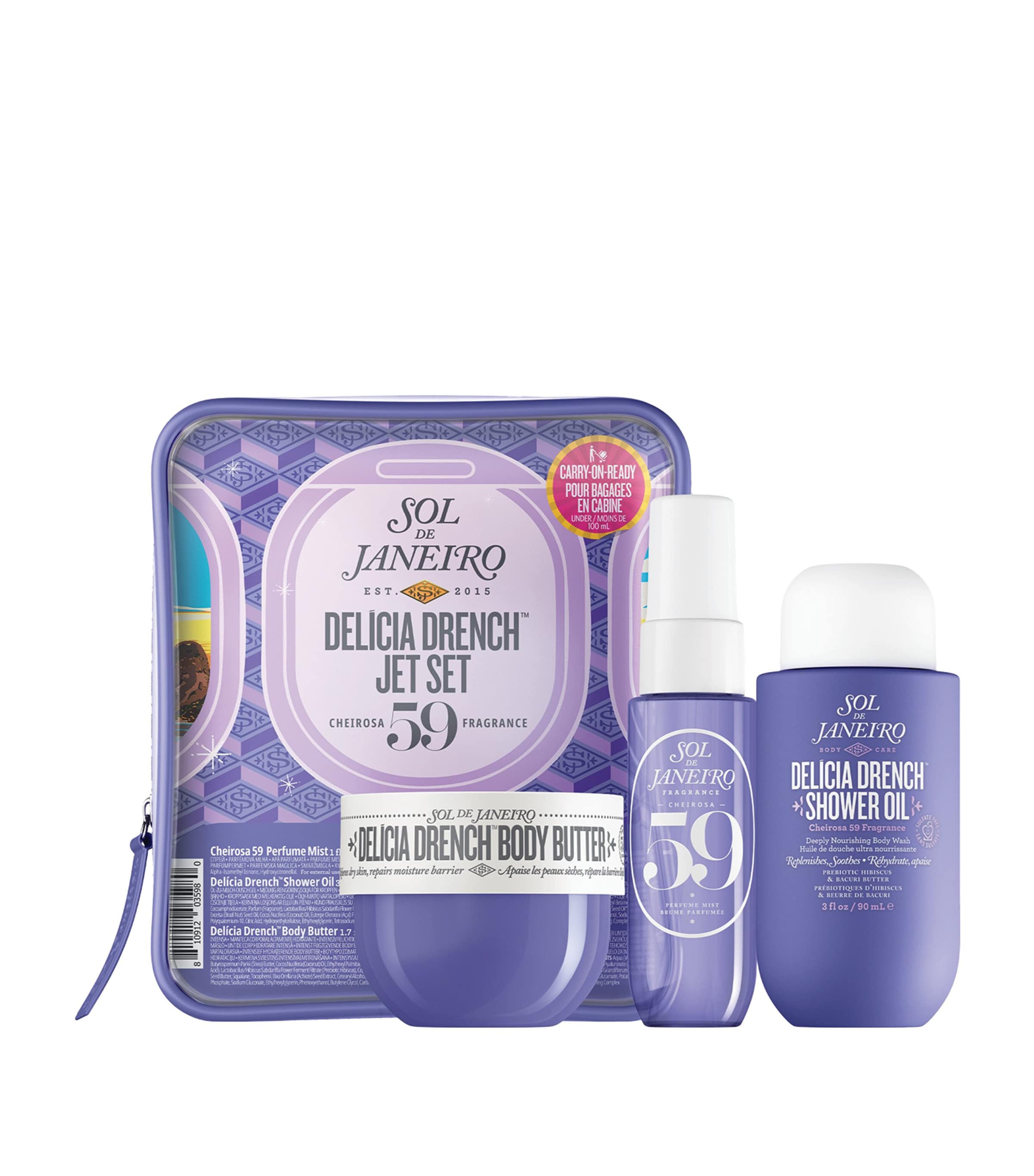 SOL DE JANEIRO body care travel set (British brand)