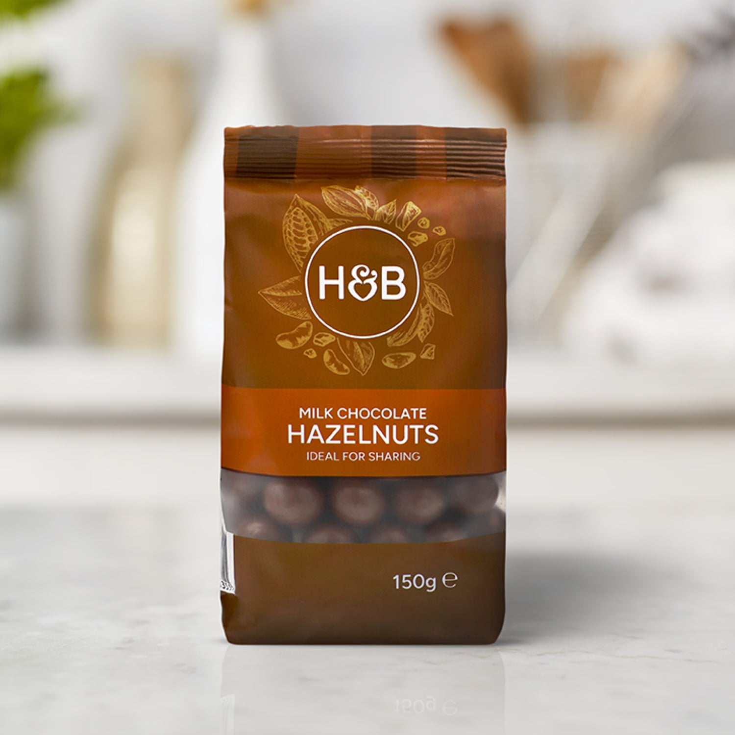 Holland & Barrett milk chocolate hazelnuts 150g, UK version