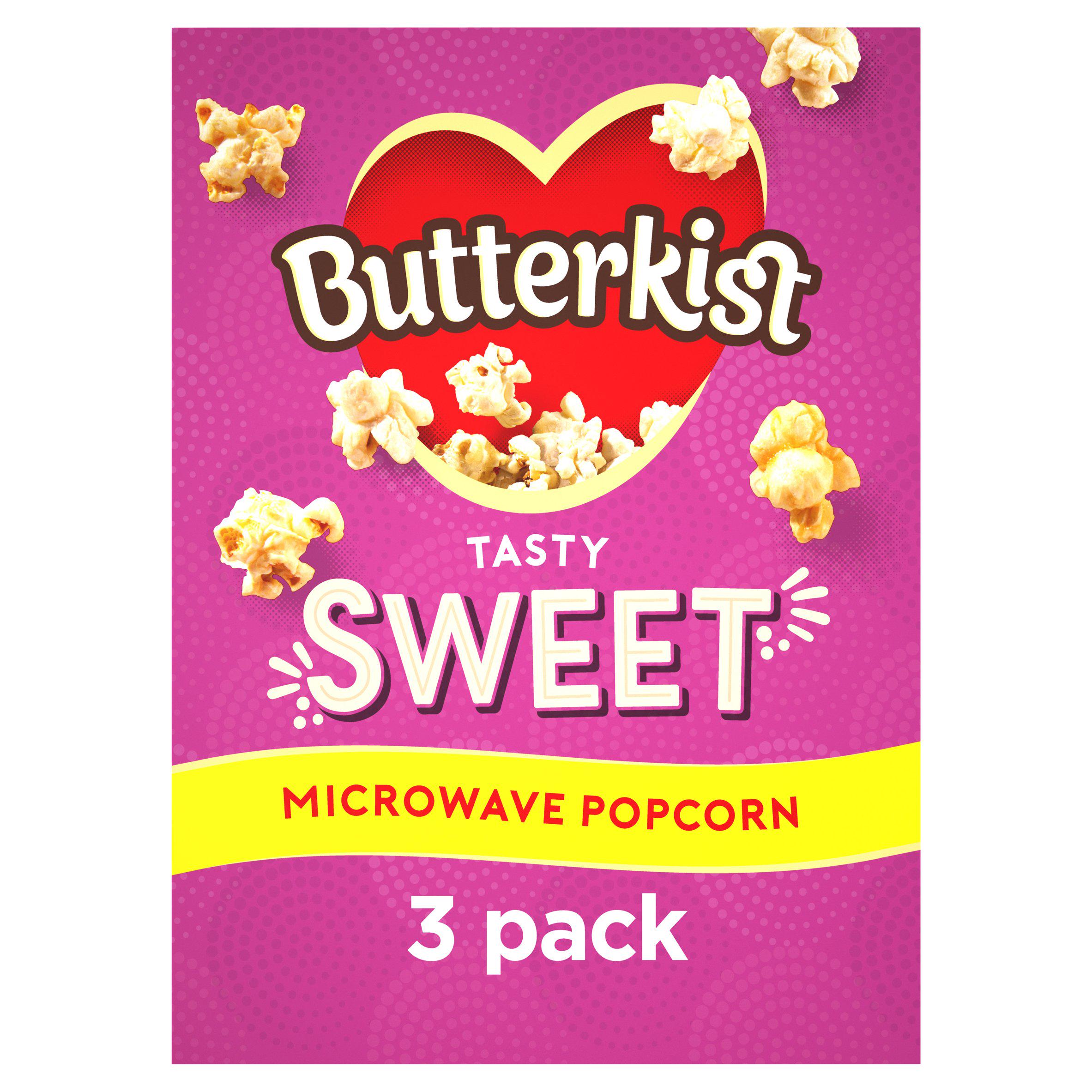 Butterkist Sweet Microwave Popcorn x3 60g GOODS Sainsburys   